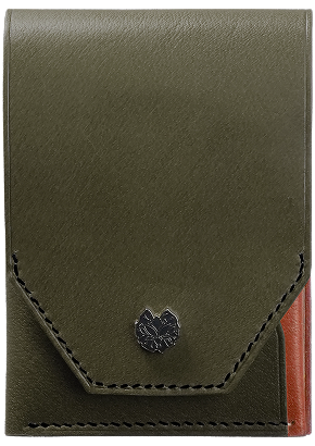 Taprobane wallet in olive green